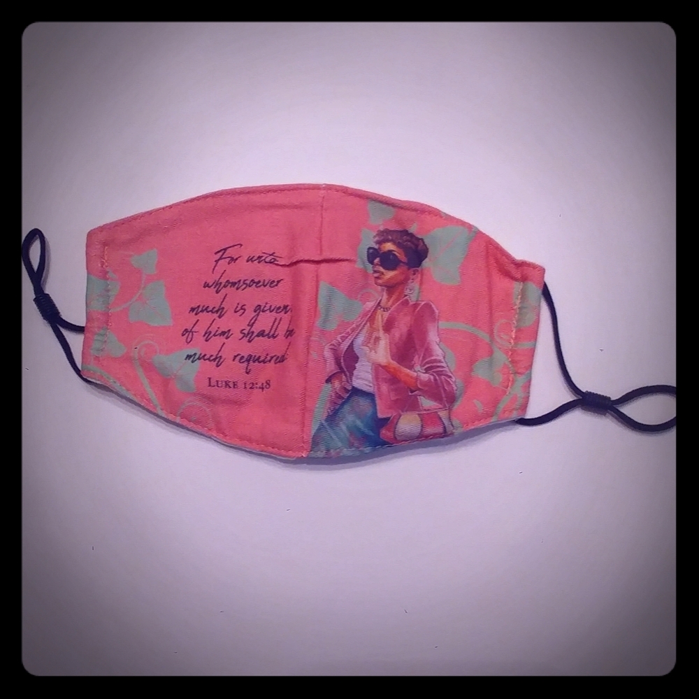 Pink/Green Face Mask